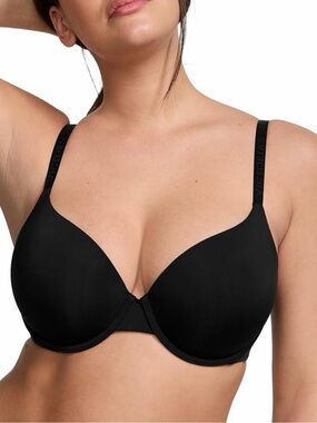 Victoria’s Secret Black T-Shirt Push-Up Full Coverage Bra